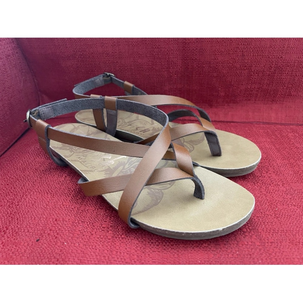 Blowfish Malibu sandals size 10M Strappy Slingback Buckle Brown